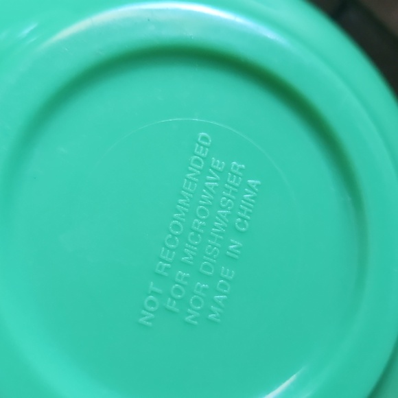 Vintage 3 Section Green Rooster Condiment Melamine Serving Bowl - Picture 5 of 7